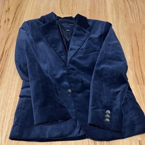 Janie and Jack like new navy velvet blazer